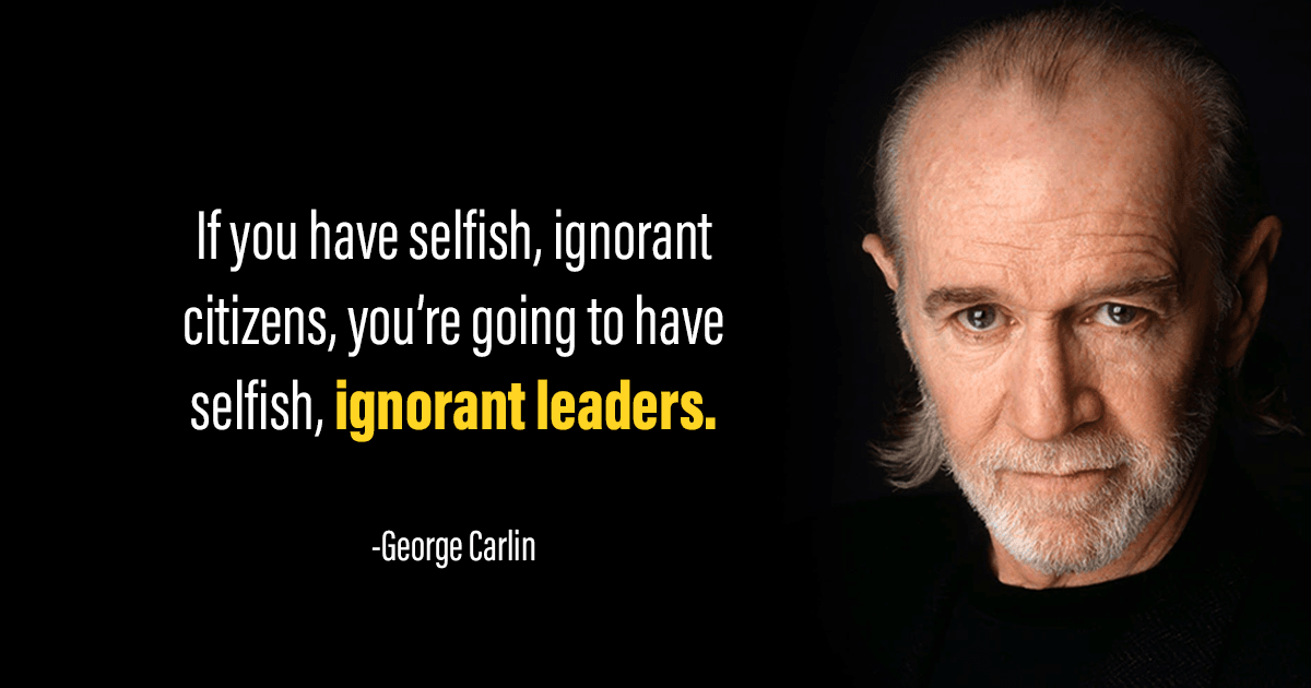 George Carlin quotes about politics