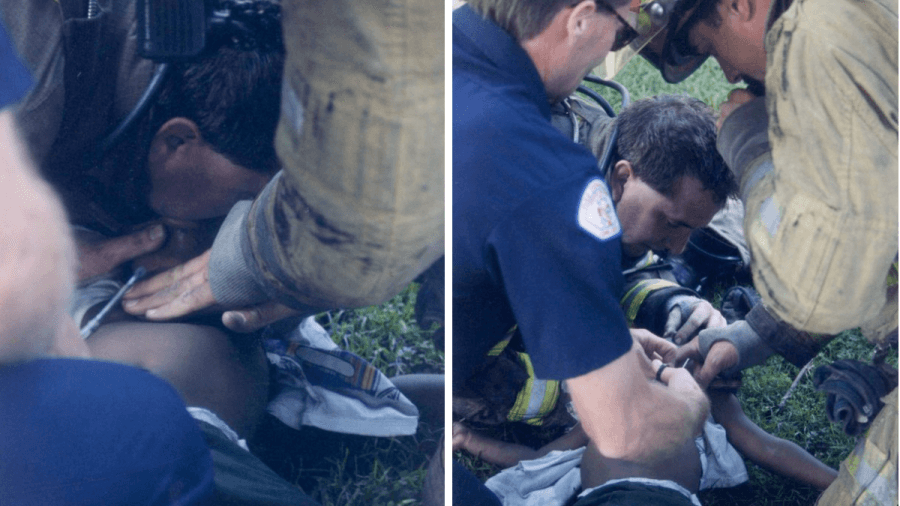 firefighter saves toddler
