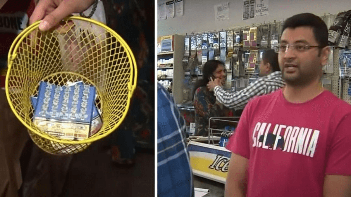 Woman Accidentally Throws Away $1M Lottery Ticket, Virtuous Store Owners Return It