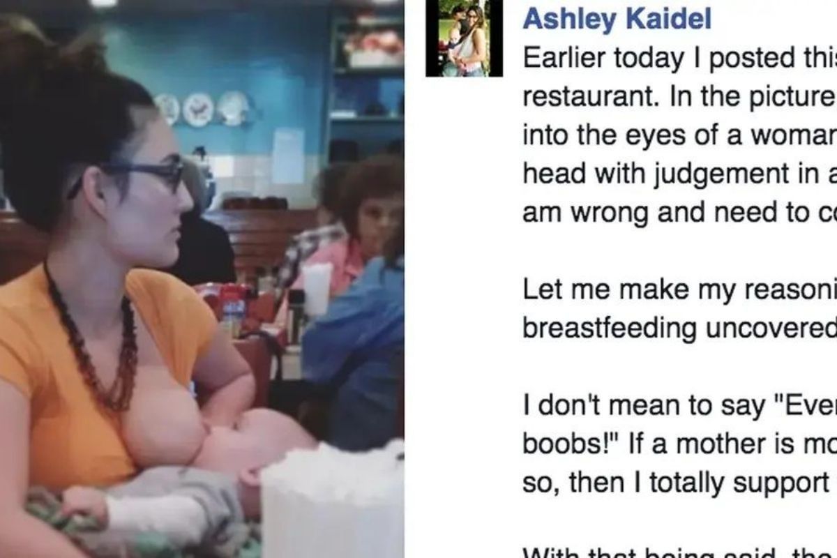 Woman Gets Shamed For Breastfeeding Son In Public, Thousands Of People Stand Up For Her