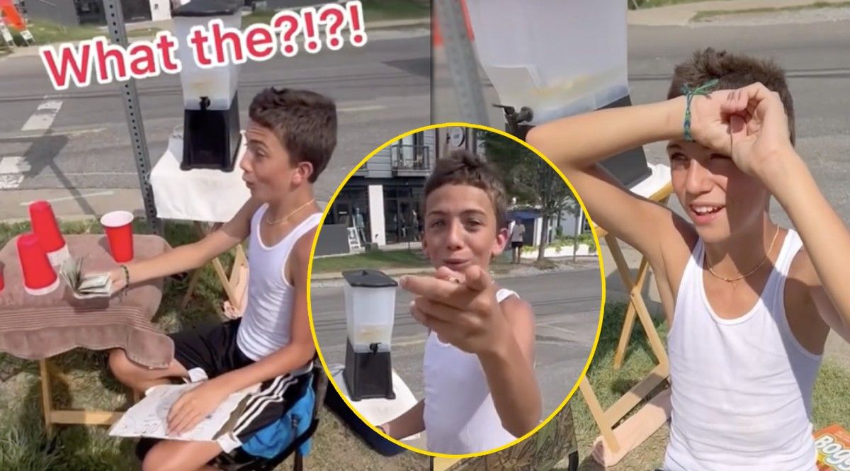 Young Soccer Players Beats the 102º Heat With Lemonade Stand — Gets Surprise of a Lifetime