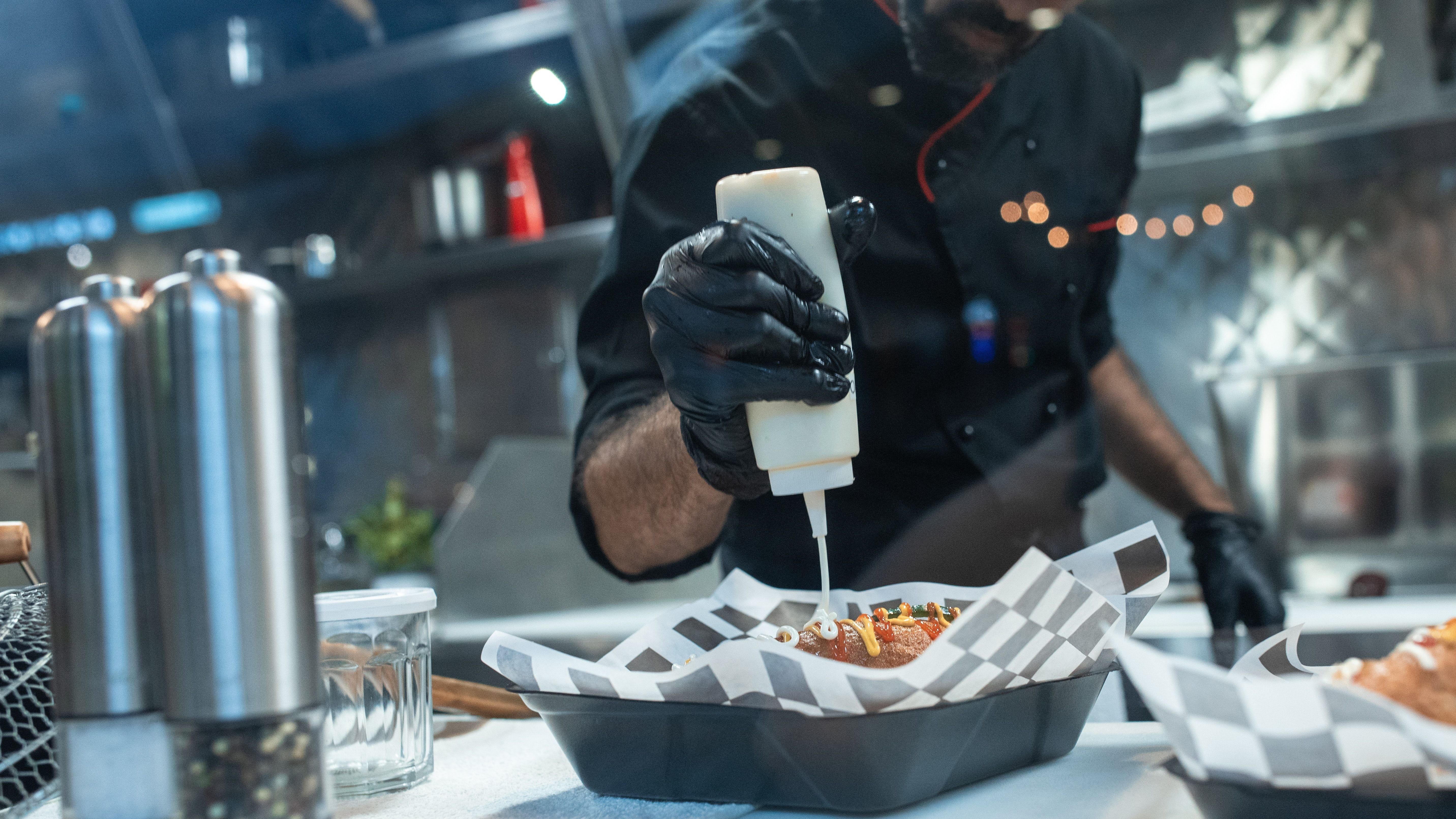 Chef cooking in a kitchen