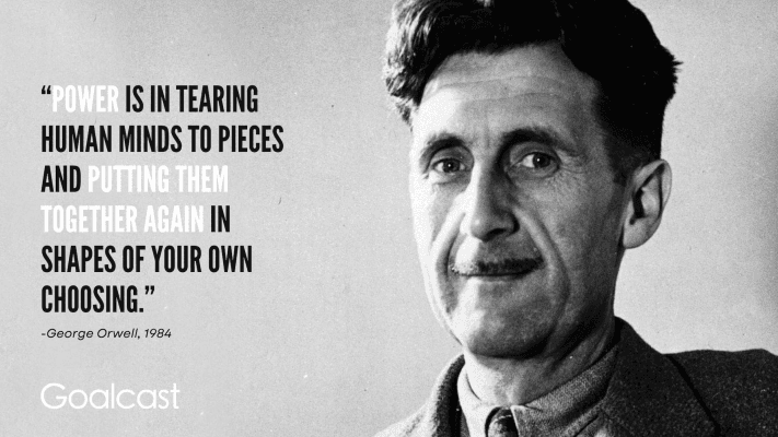 a quote next to a man