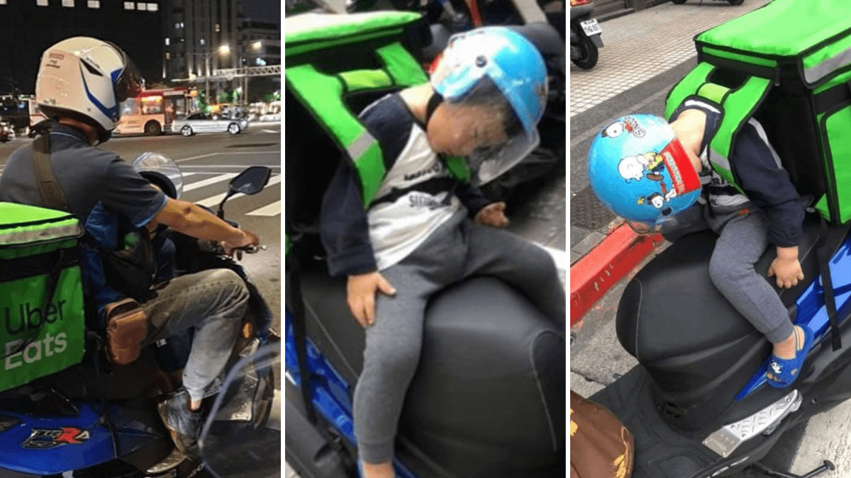 Strangers Notice Uber Eats Delivery Driver With a Little Boy on His Bike - The Reason Why Has Everyone Praising Him