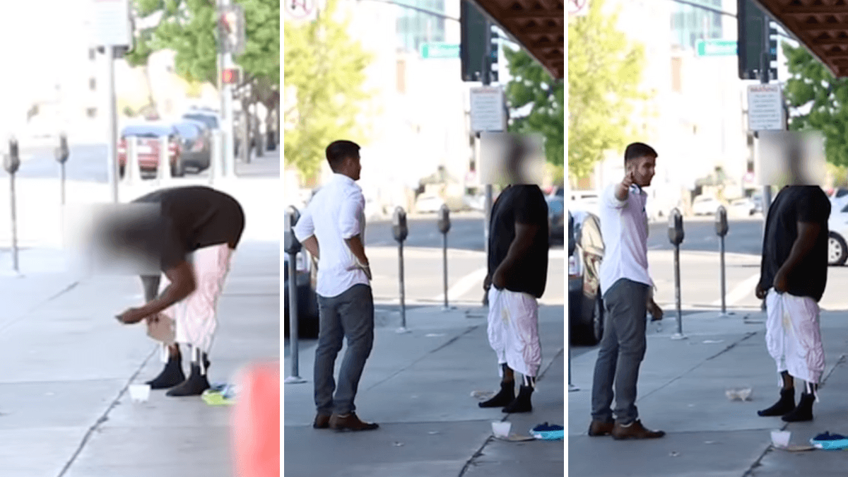 Homeless Man Sees Careless Stranger Walk Away From His Parked Car in a Rush - Does Something Incredible in His Absence