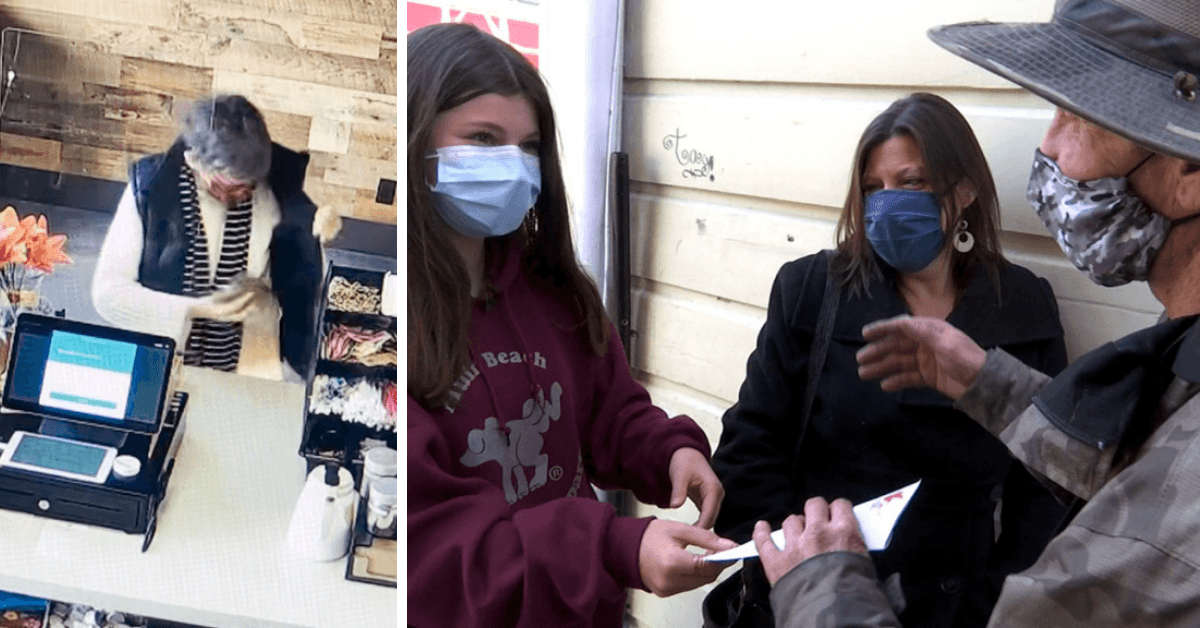 Homeless Man Returns Lost Wallet, Gets Rewarded For His Integrity By 12-Year-Old Girl