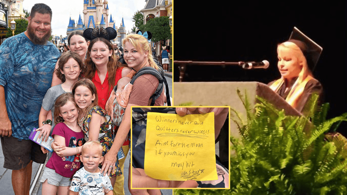 Mother of 7 Graduates College as Valedictorian After 10 Years - A Note From Her Daughter Helped Her Overcome Various Hurdles