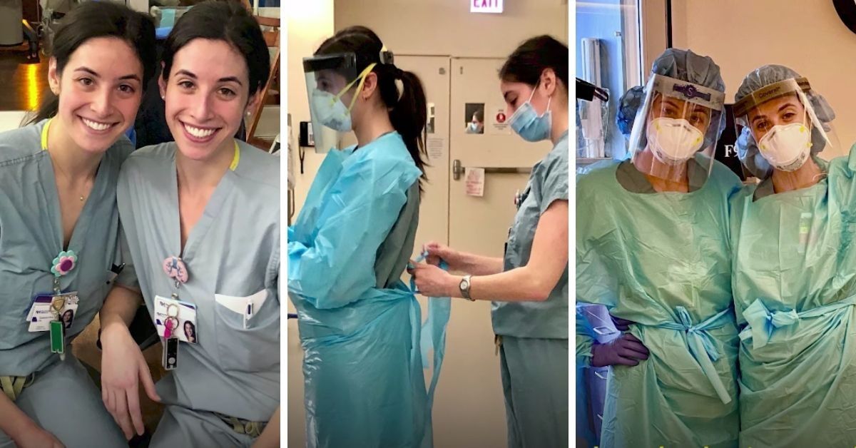 Identical Twin Sisters Ended Up Working As Nurses In The Same COVID Unit