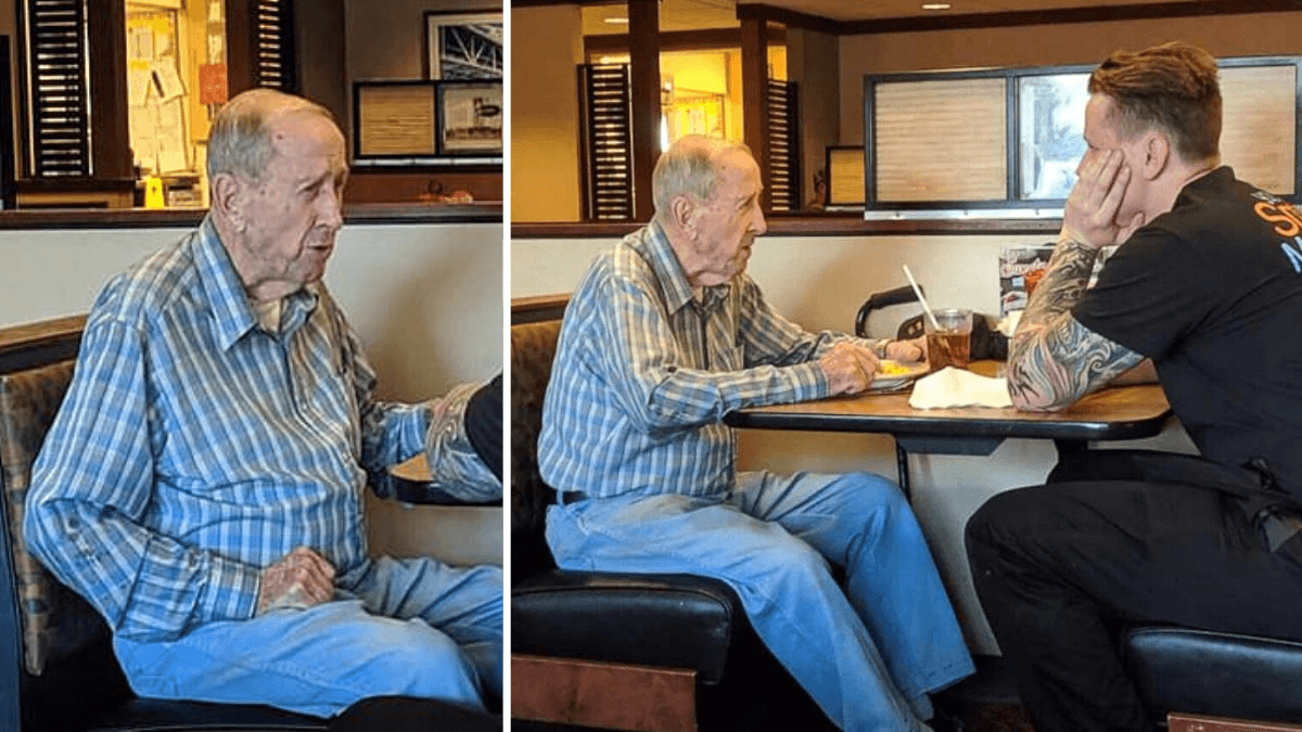 Waiter Causes Elderly Customer to Break Down in Tears in Heartwarming Viral Video