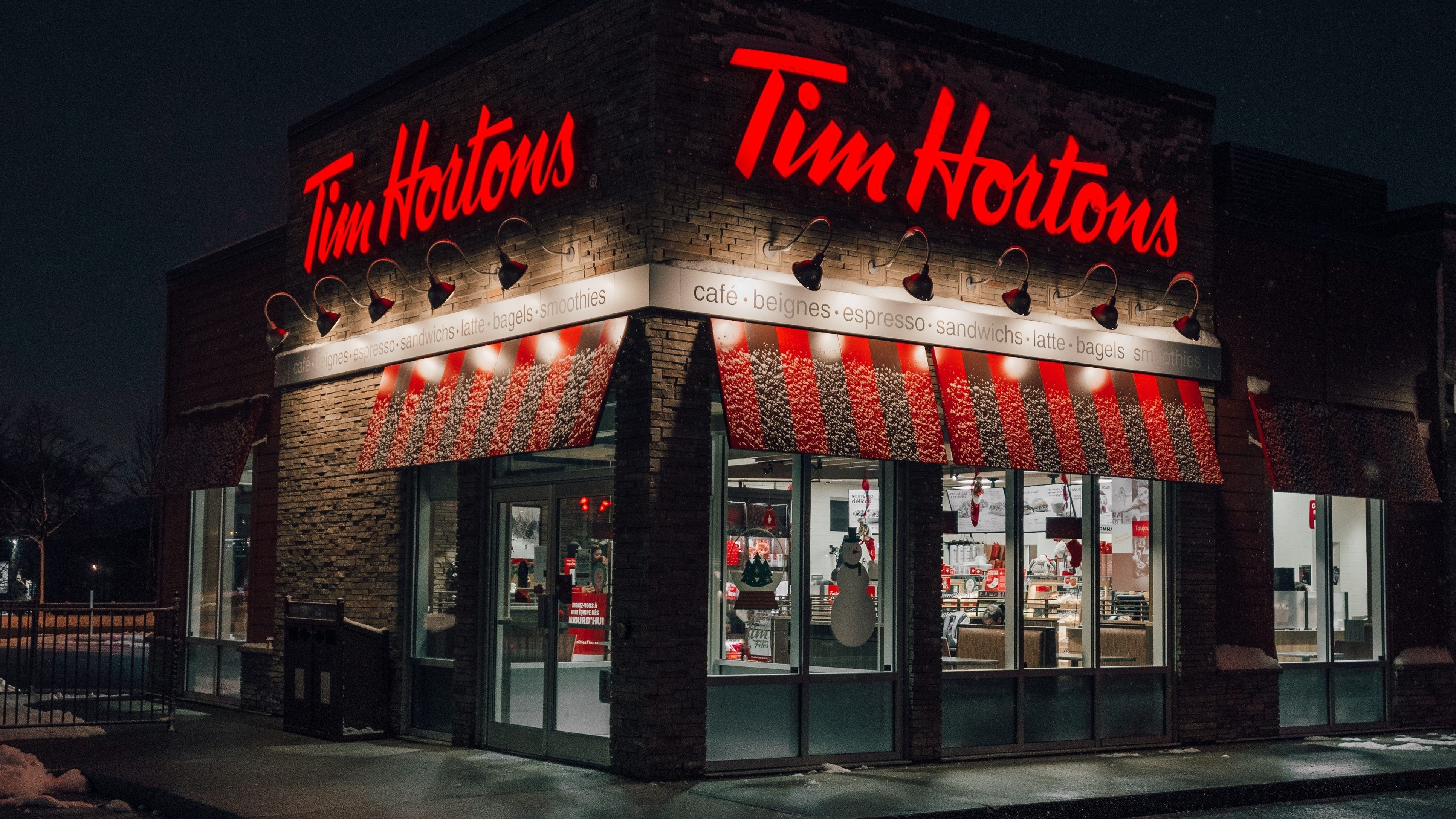 exterior of Tim Hortons