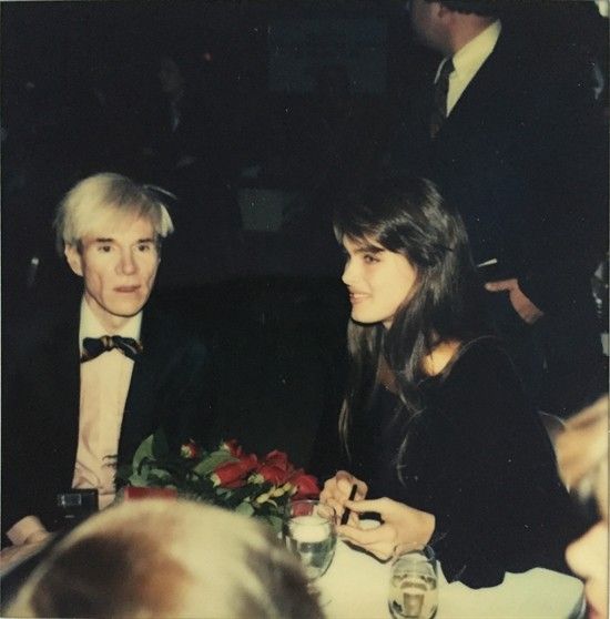 Brooke Shields and Andy Warhol in the 80