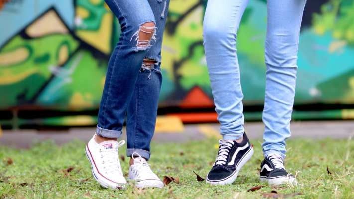 close up of two people