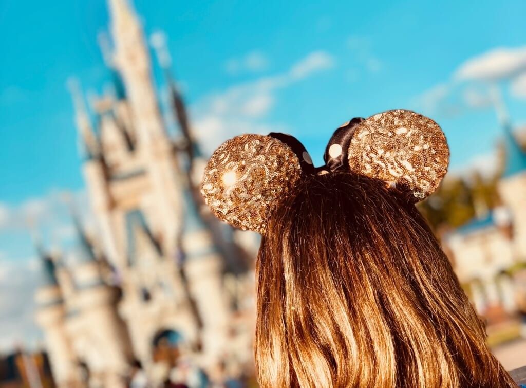 adult enjoying disney world