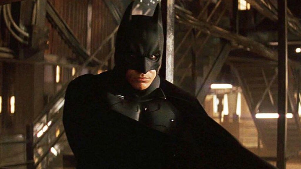 Christian Bale as Batman in Batman Begins