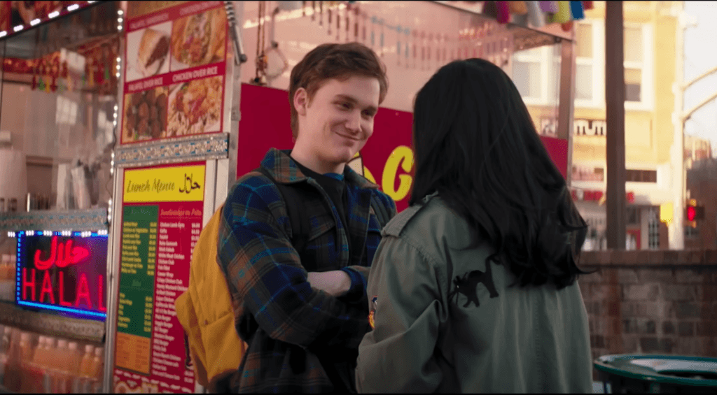 Matt Lintz as Bruno Carrelli and Iman Vellani as Kamala Khan