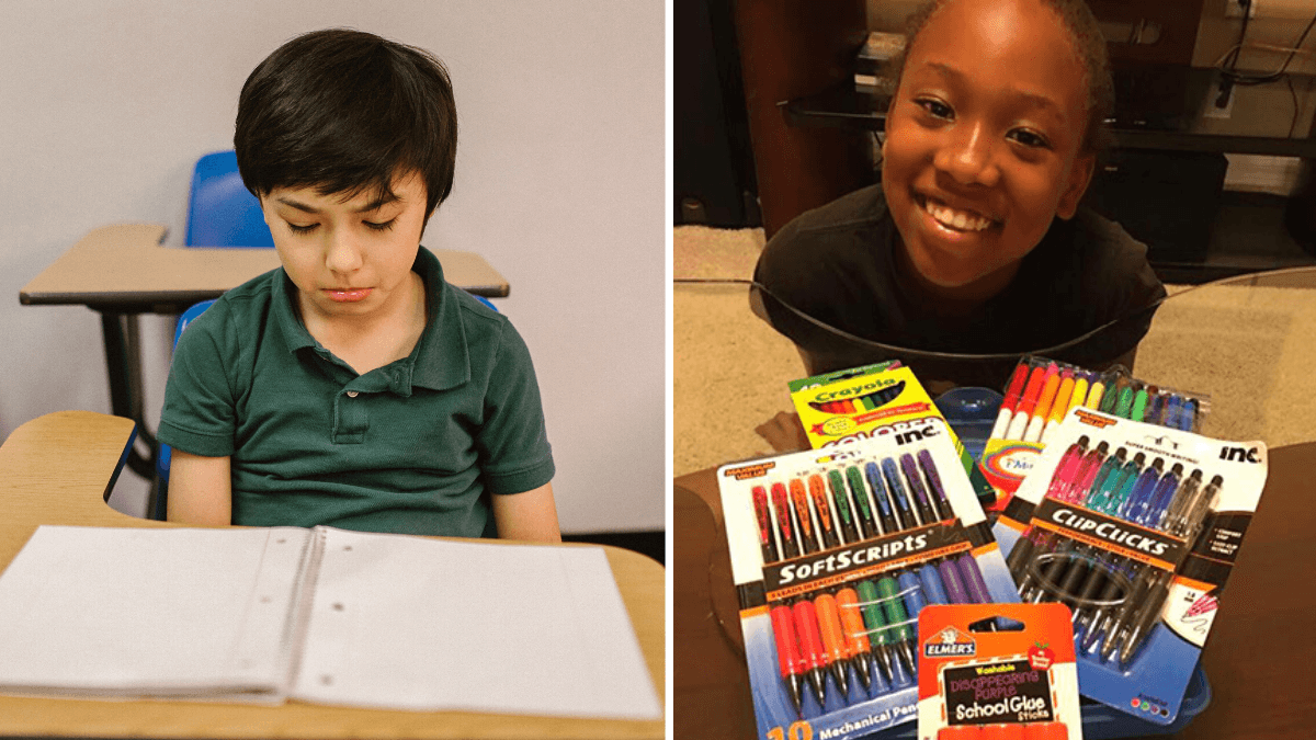 Students Refuse to Share Their School Supplies With Bullied Boy - So, His Classmate Uses Her Allowance on Him