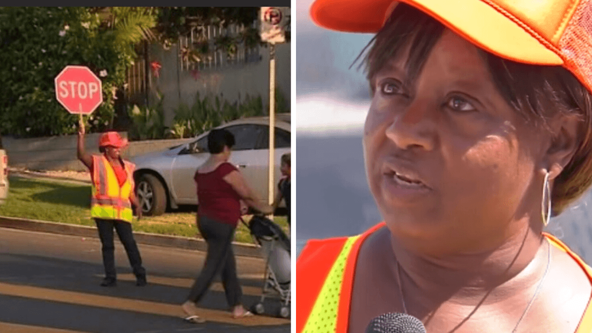 4-Foot-8 Crossing Guard Notices Stranger Grabbing Little Girl - Jumps Into Action To Stop Abduction