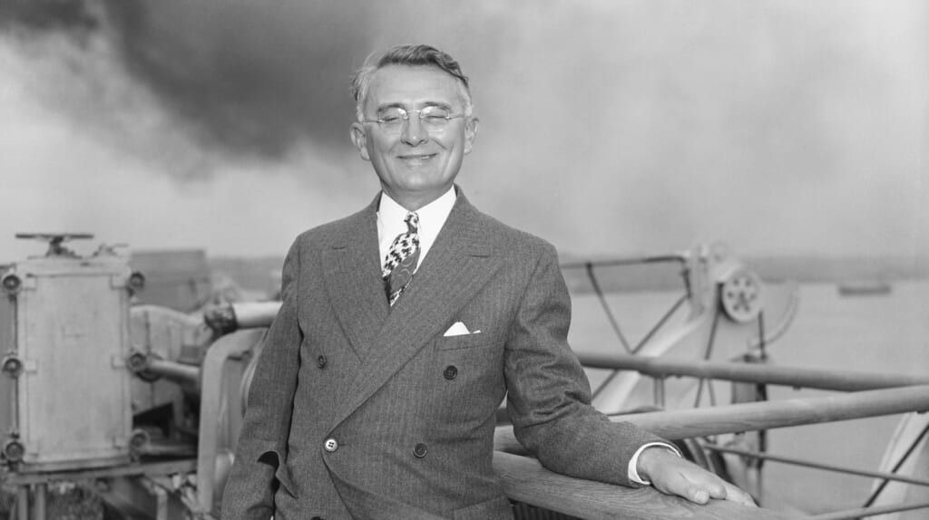 Dale Carnegie On Ship He Arrives On
