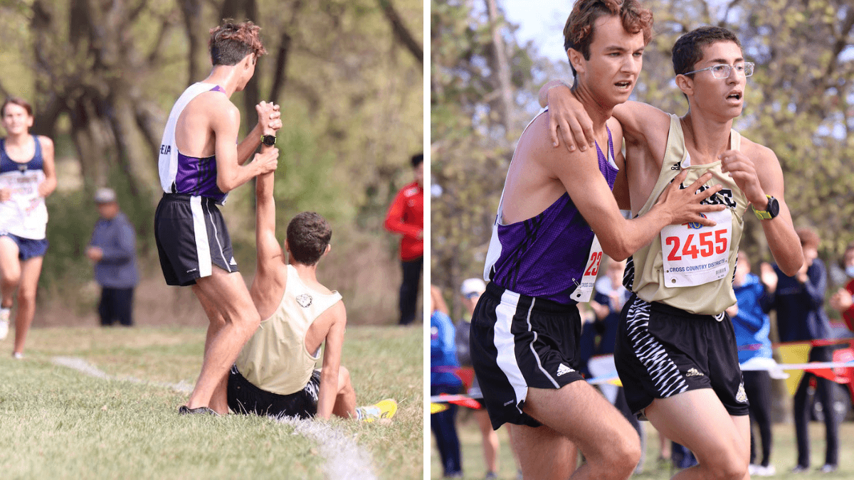 Teen Runner Sacrifices Chances Of Qualifying To Help Carry Competitor Across Finish Line
