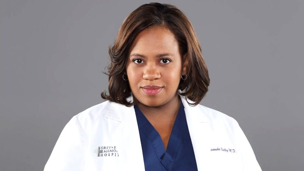 Miranda Bailey smiling in a Grey