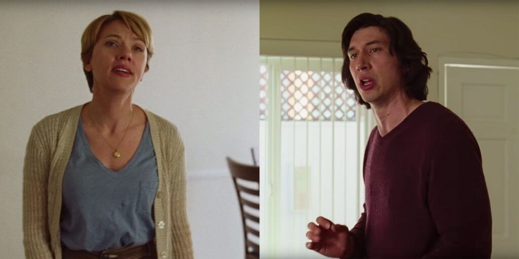 Marriage Story Adam Driver Scarlett Johansson