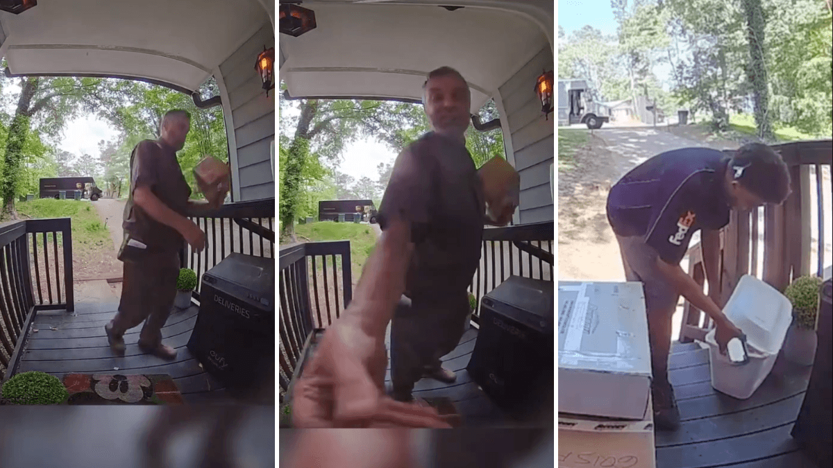 Doorbell Camera Catches Delivery Drivers Throwing Packages - The Homeowners Response Is Shocking