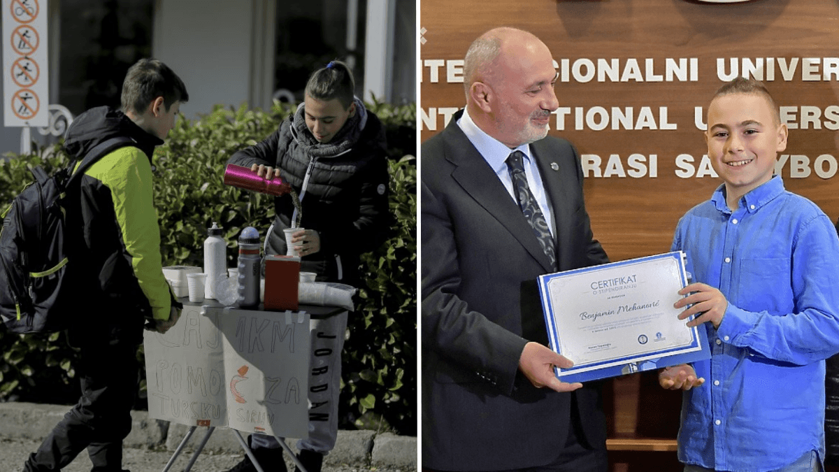 13-Year-Old Sells Tea on the Street in the Cold for Earthquake Victims - University Awards Him a Full Scholarship