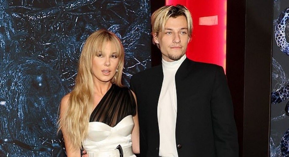 Millie Bobby Brown and Jake Bongiovi on the red carpet.