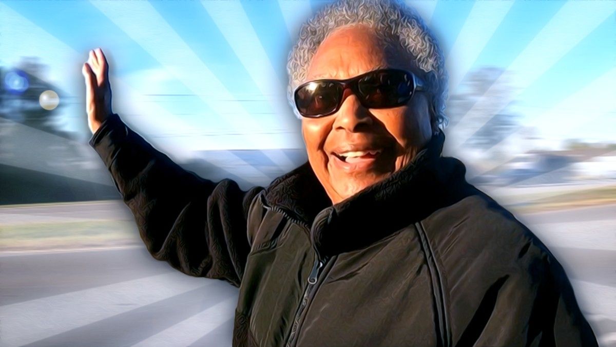 74-Year-Old Woman Stands by the Highway Every Day and Waves - For a Very Special Reason
