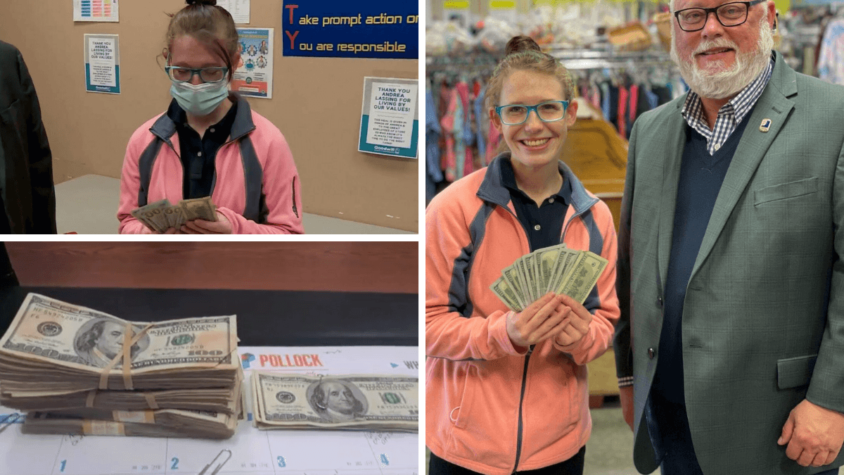 Honest Goodwill Employee Finds $42,000 In Donated Clothing And Returns It