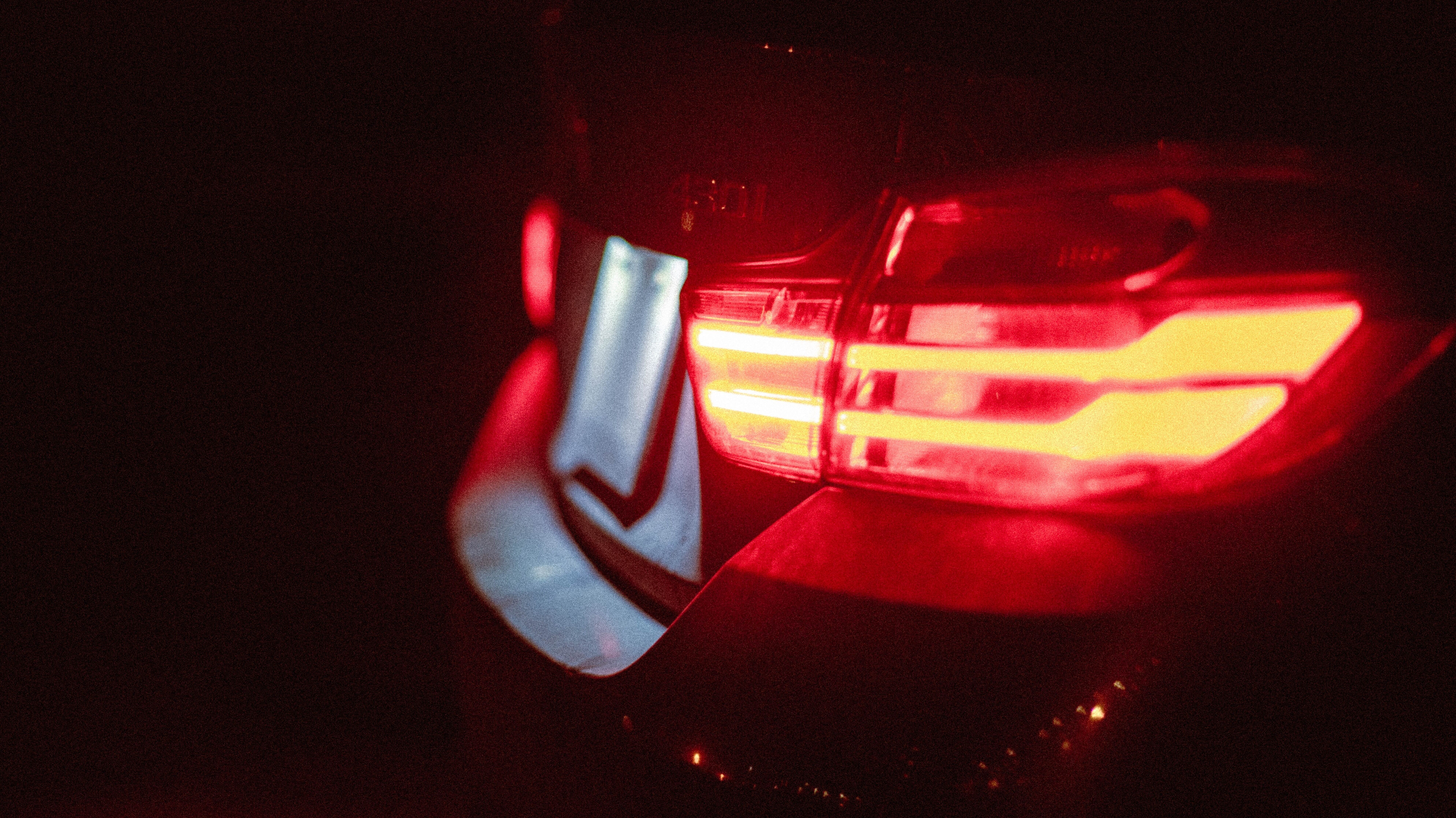 tail lights on a car