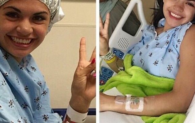 woman in the hospital