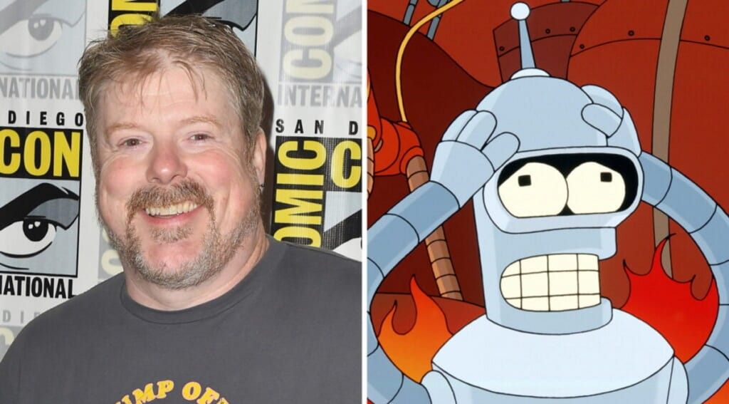 John dimaggio and bender from futurama 1024x567