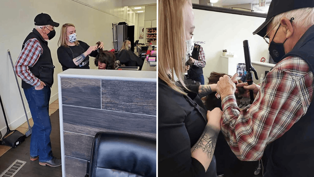 Mans Wife of 50 Years Starts Going Blind - So He Goes to College to Learn How to Do Hair and Makeup