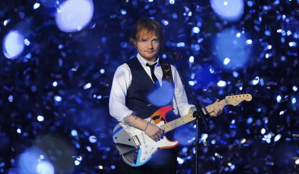 Ed Sheeran performs