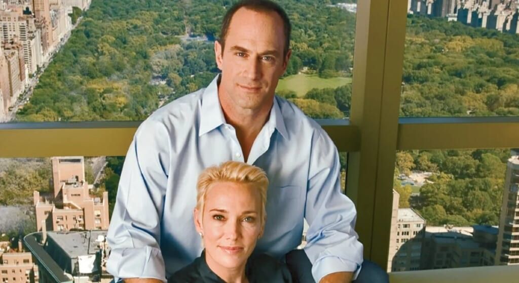 Sherman Williams and Christopher Meloni in their New York apartment.