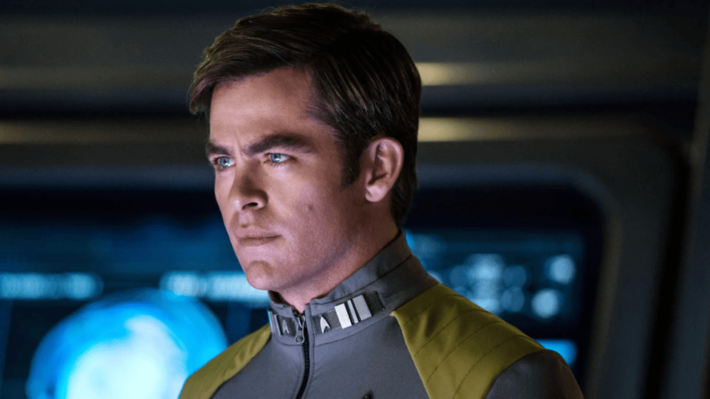 Chris Pine as Captain Kirk on Star Trek