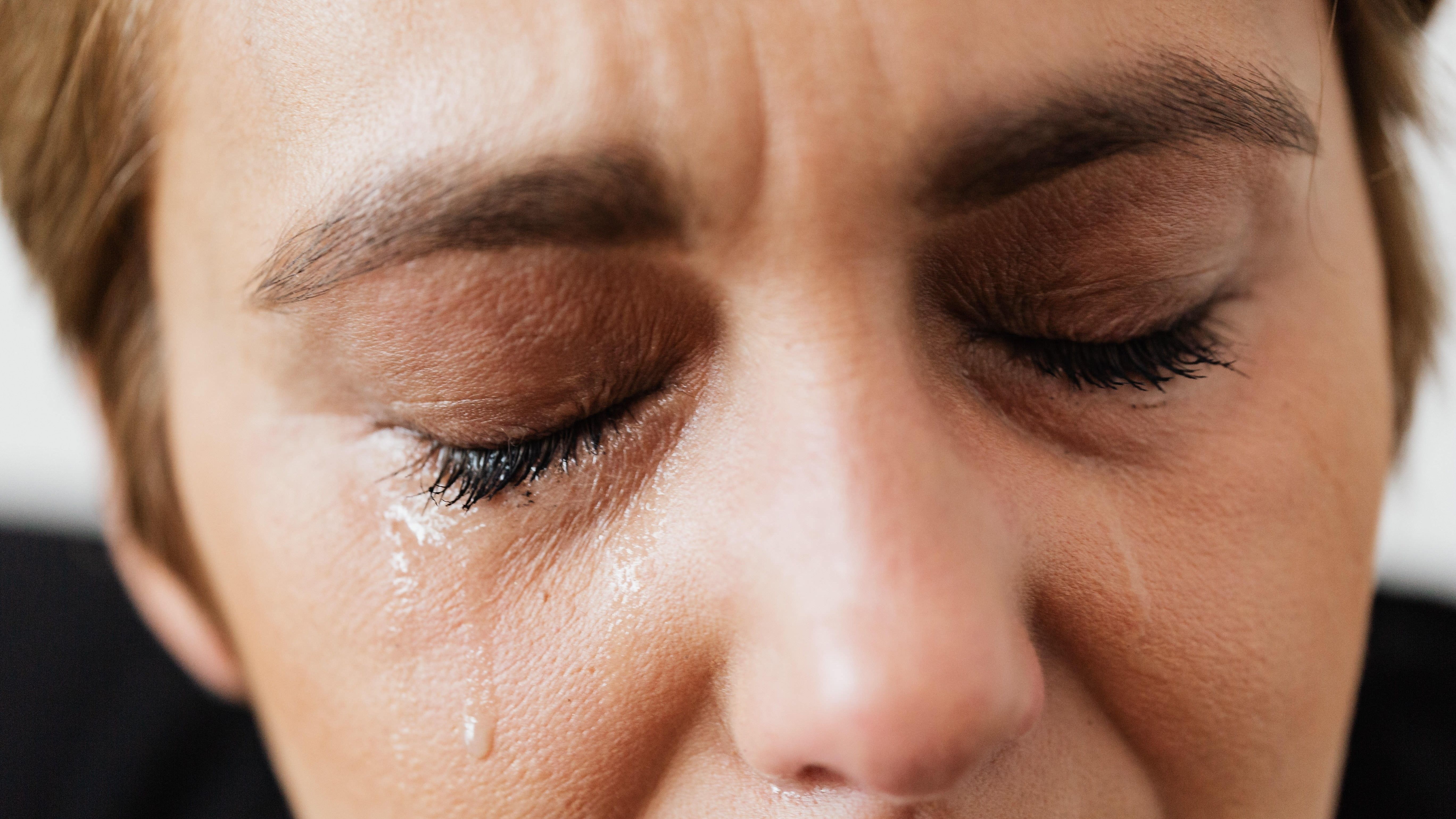 woman crying