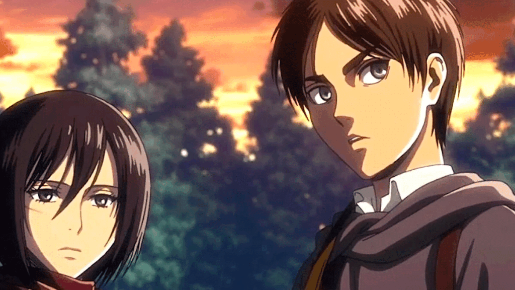 Mikasa and Eren, from 