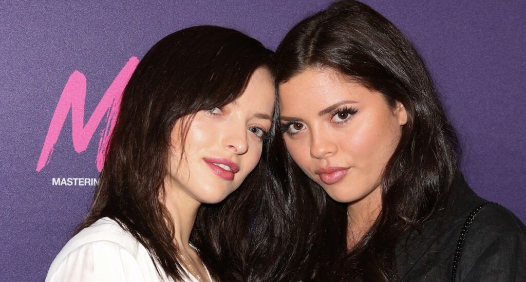 Francesca Eastwood and her sister Morgan Eastwood 