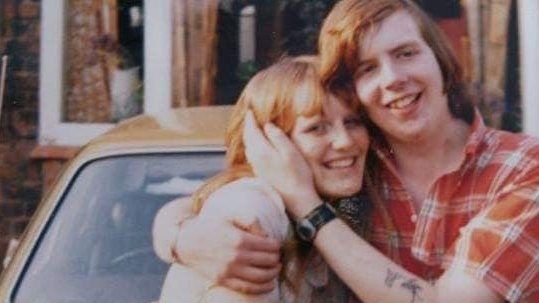 young couple hugging each other