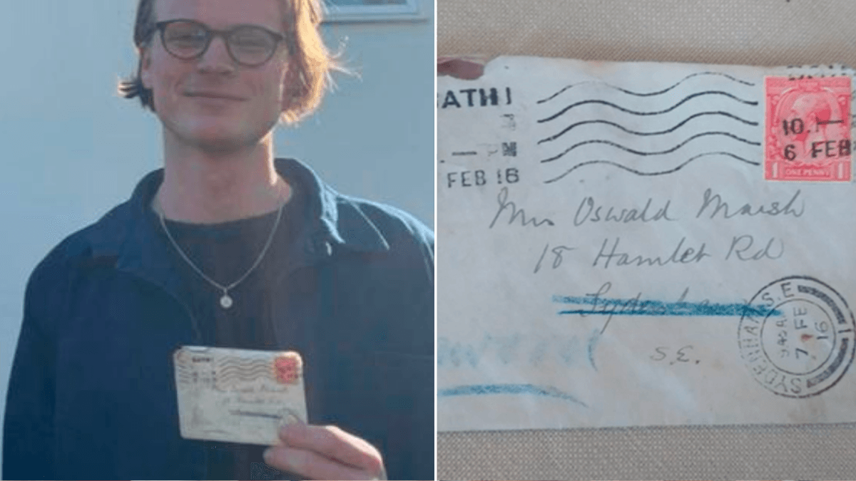 British Man Takes a Step Back in Time When a 100-Year-Old Mystery Letter is Delivered to His Doorstep