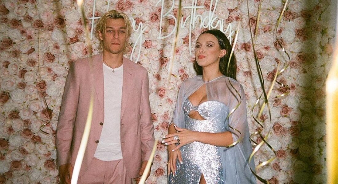 Millie Bobby Brown and boyfriend Jake Bongiovi celebrating her birthday.