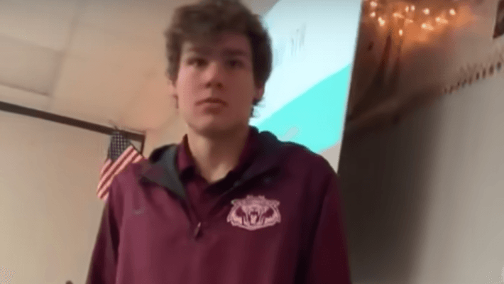 confused teen at school