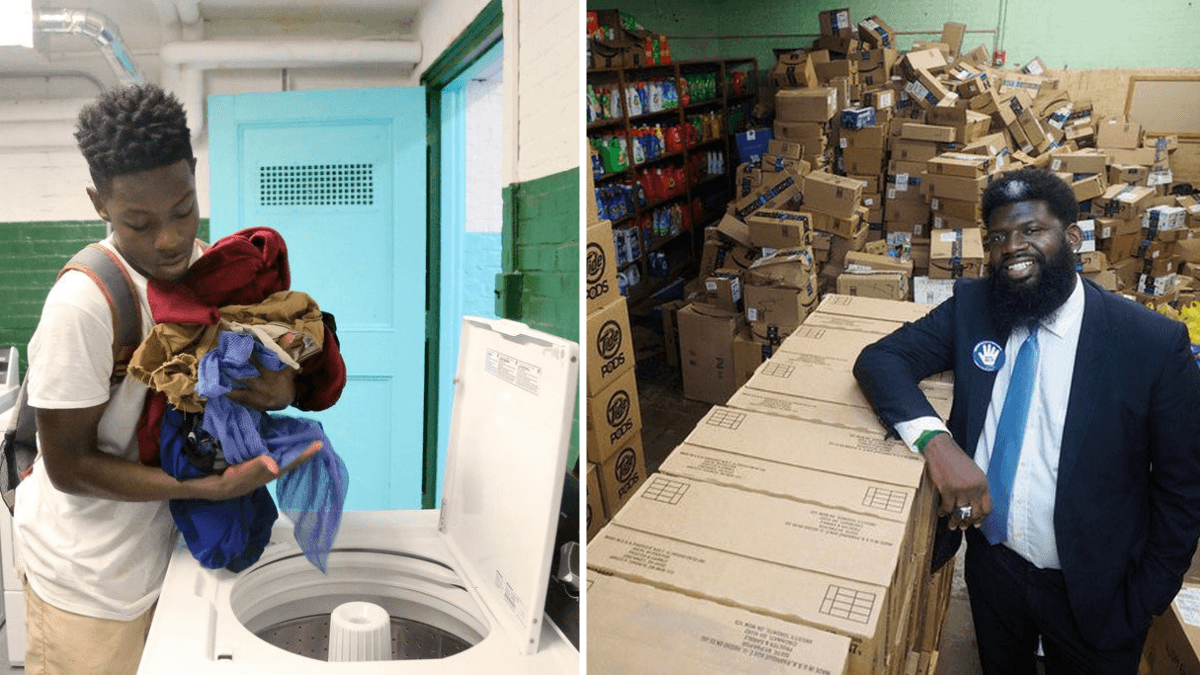 Principal Finds Out Students Are Being Bullied for Dirty Clothes - Converts a Room Into a Laundromat at School