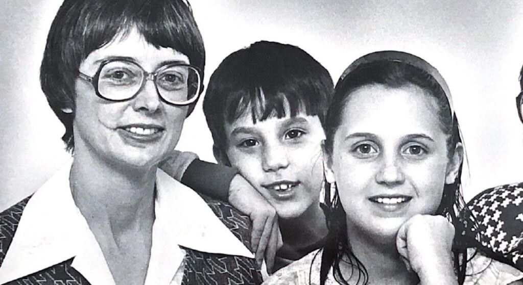 The Stauffer family: Mary, Steve and Elizabeth.