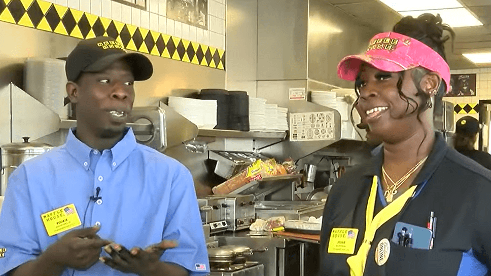 two Waffle House employees