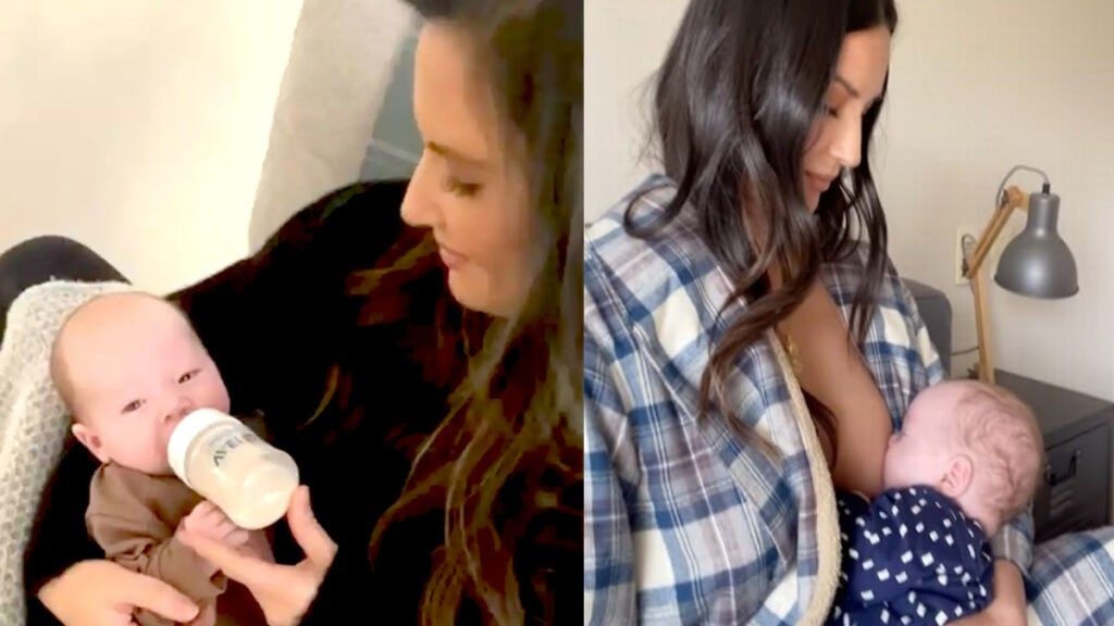 Olivia Munn breastfeeding and using formula