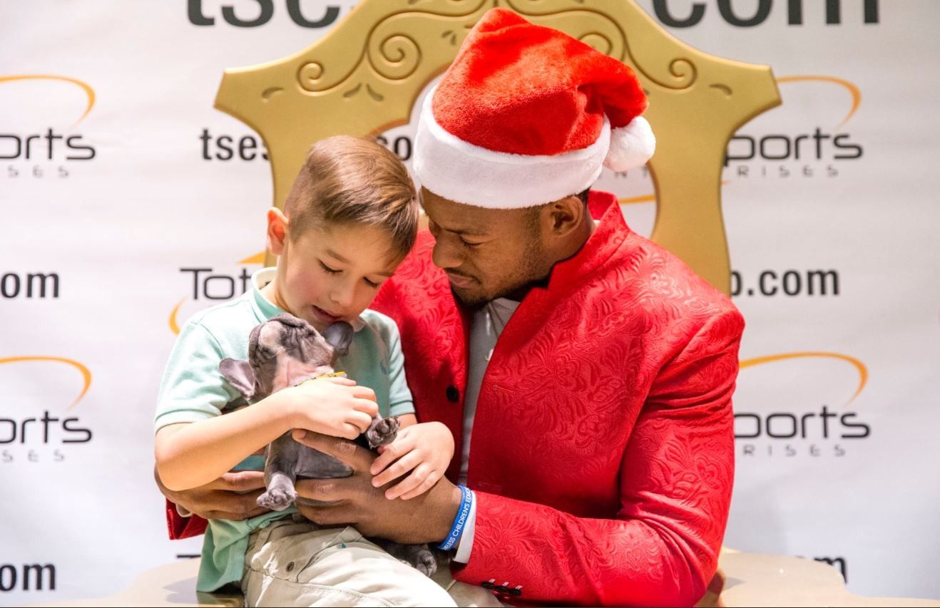 Youngest NFL Player JuJu Smith Becomes Santa For Hundreds of Pittsburgh Kids