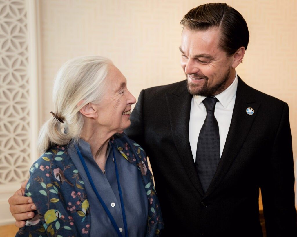 Jane-Goodall-and-Leonardo-DiCaprio